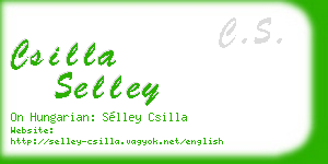 csilla selley business card